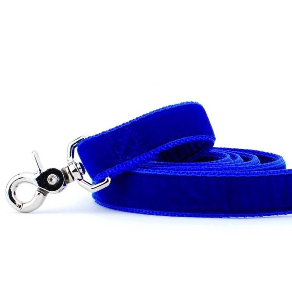 Velvet Dog Leash Royal Blue Fashion