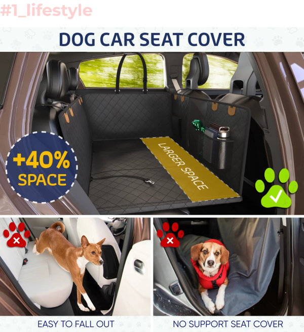 Seat Guard Waterproof BackSeat with Mesh Window Storage Discount - Image 3