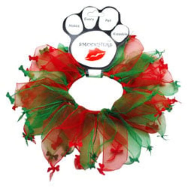 Smoochers Christmas Bones Wreath Collar For Cheap