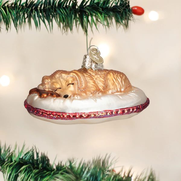 Old World Christmas - Dog Tired Ornament Online now