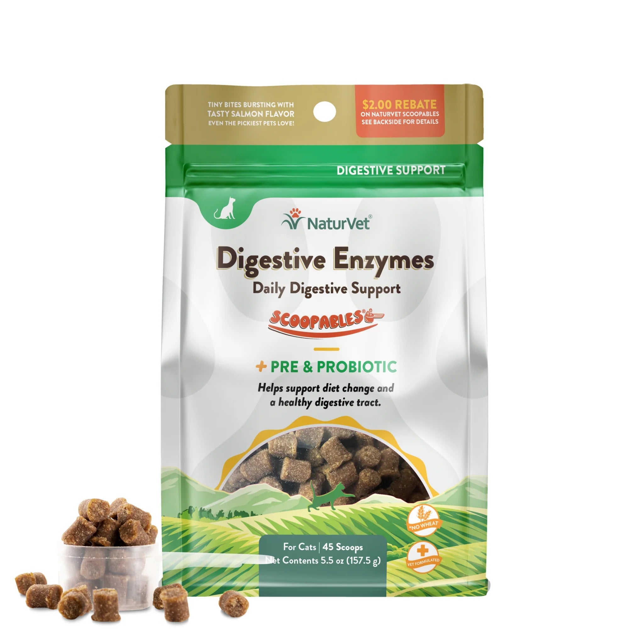 NaturVet – Scoopables Digestive Enzymes Daily Support Pre & Probiotic for Cats Fashion