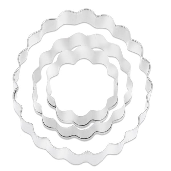 3pcs Carnation Flower Stainless Steel Sugarcraft Fondant Cake Cutter Baking Mold Online Hot Sale - Image 3